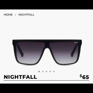 NWOT Quay Australia Nightfall Sunglasses BLk/Smk